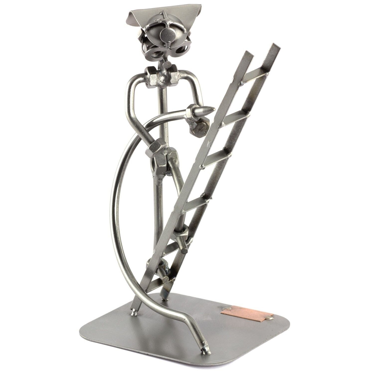 Vite Uomo Vigile Del Fuoco Con La Scala