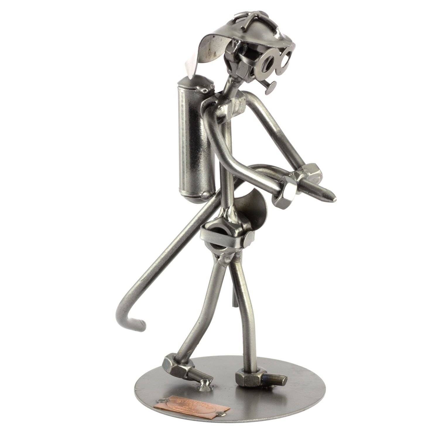 Vite uomo pompiere con tubo flessibile