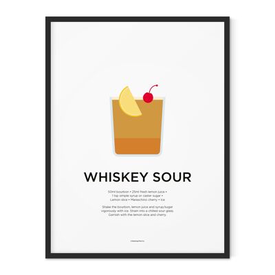 Whiskey Sour Print - 21x30cm
