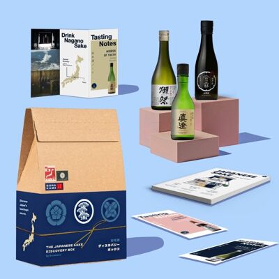 Caja de descubrimiento de sake japonés