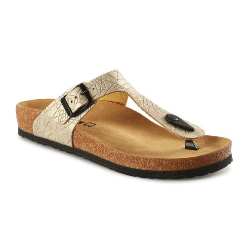 Hausschuh Amy Gold Pantoffel / Clog / Sandale