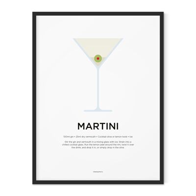 Martini Print - 30x40cm