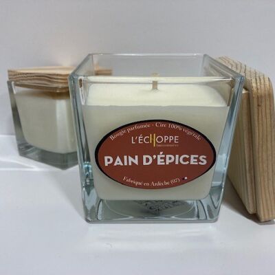 SCENTED CANDLE 100% VEGETABLE WAX SOYA - 8X8 190 G PAIN D EPICES