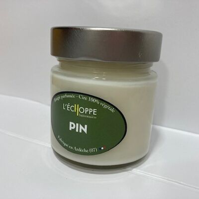 SCENTED CANDLE 100% VEGETABLE SOYA WAX - 180 G PINE