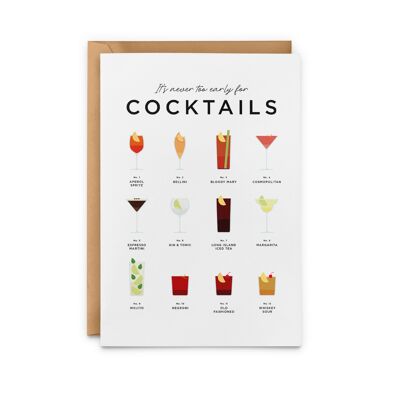 It's Never Too Early For Cocktails Card