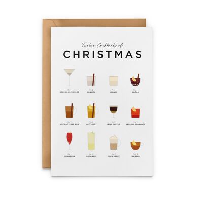 Twelve Cocktails Of Christmas Card