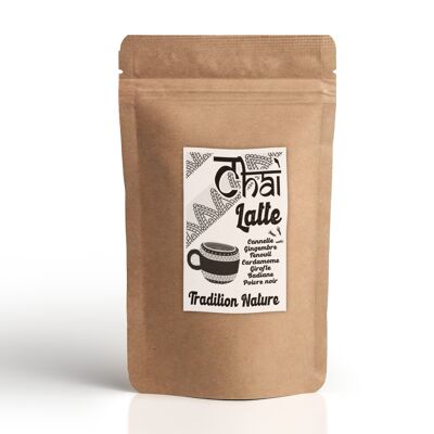 Chai Latte thé tchai masala VRAC 500 g | sans théine | Sachet d'épices avec recette