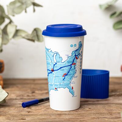 USA Road Trip Colour In Mug | Travel Mugs