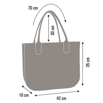 Borsa A Tracolla Avila In Feltro Antracite Lady Linea XL Bertoni 2