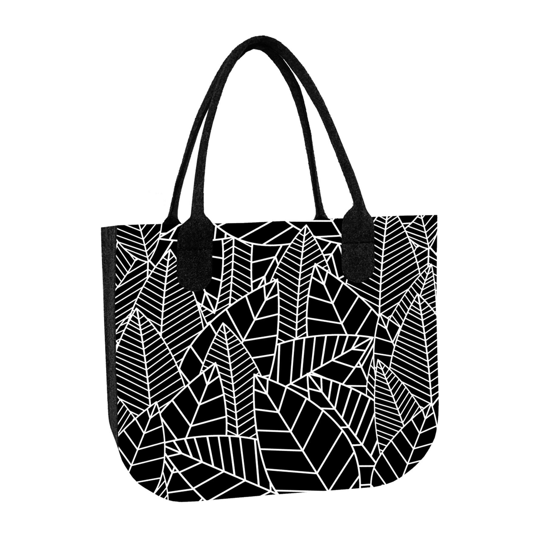Sac Bandoulière Laurel En Feutre Lady XL Anthracite Ligne Bertoni