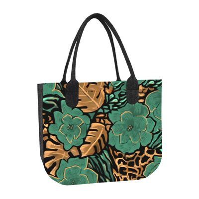 Borsa A Tracolla Tara In Feltro Antracite Lady Linea XL Bertoni