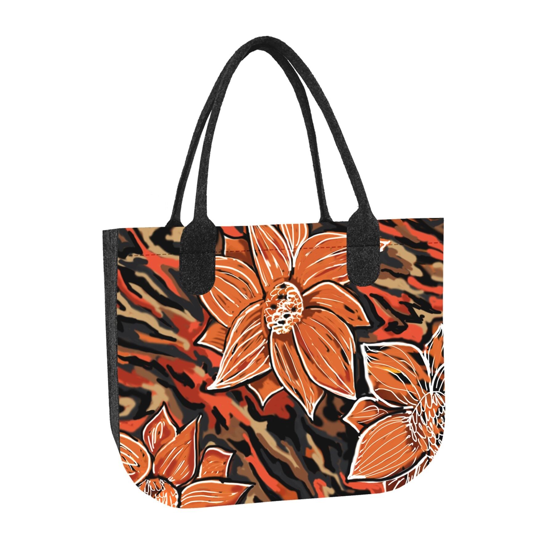 Sac à Bandoulière Sofi En Feutre Lady XL Anthracite Ligne Bertoni