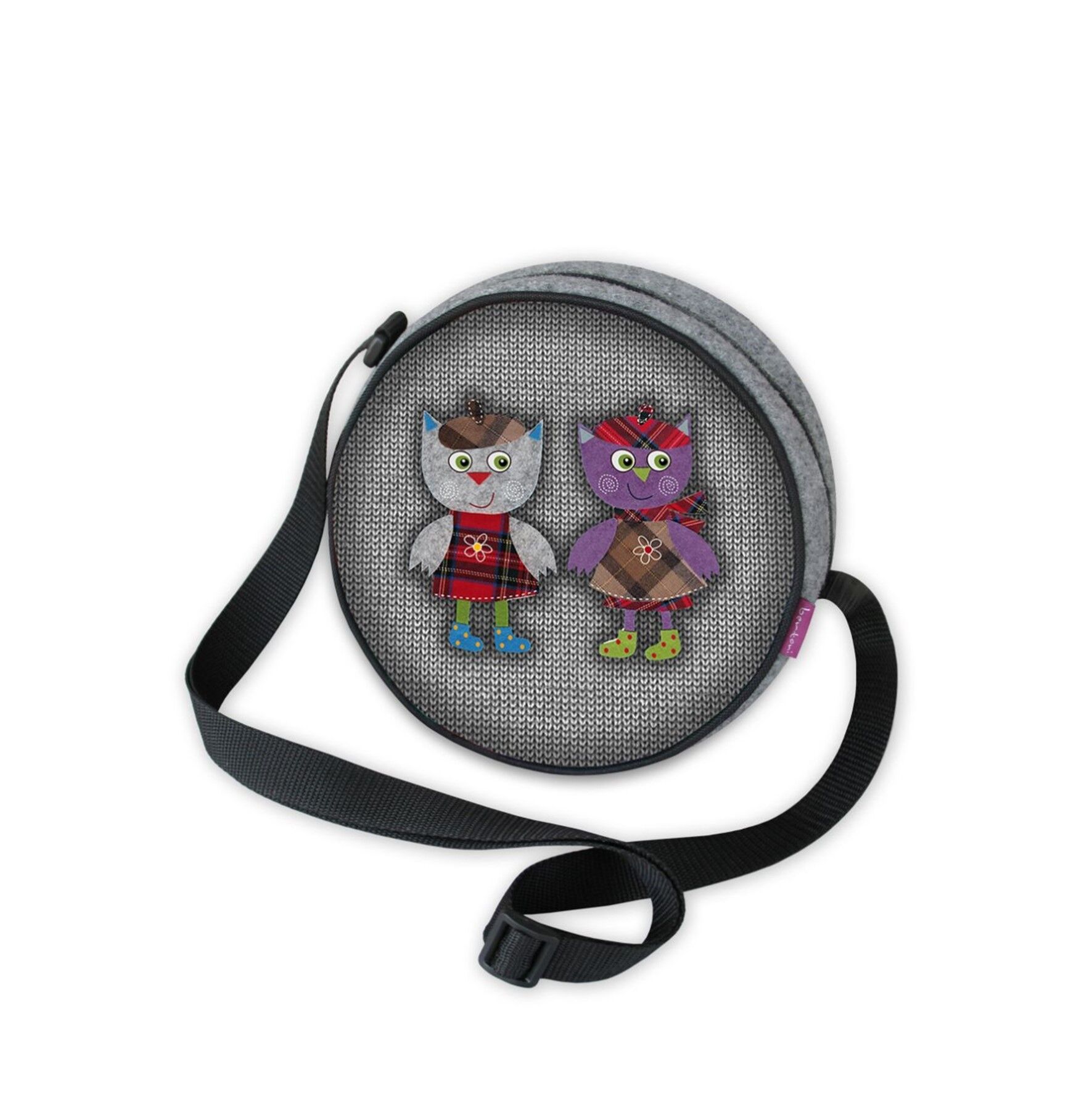 Borsa a tracolla coppia in feltro Twist Line Bertoni