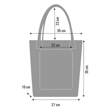 Borsa A Spalla Azur In Feltro Linea Swing Bertoni 3