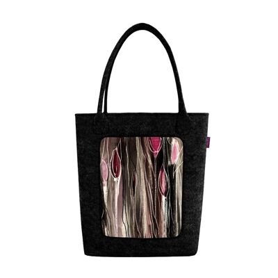 Borsa A Spalla Tulipani In Feltro Linea Swing Bertoni