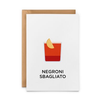 Negroni Sbagliato Card