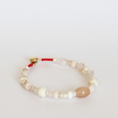 Emma beige kralenarmband