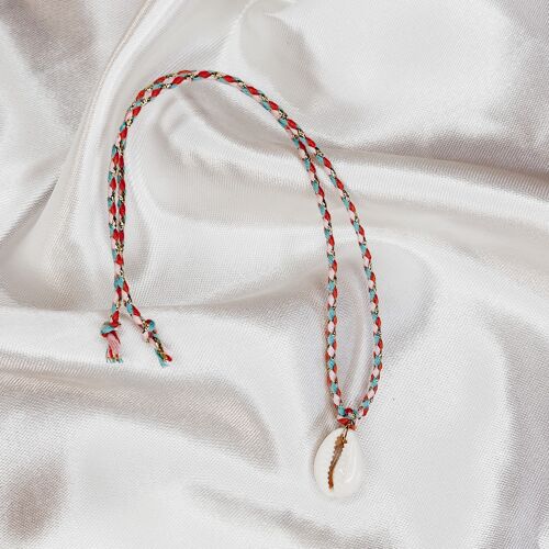 Bracelet de cheville DESTINY BLEU/CORAIL