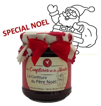 Confiture du Père Noel (confiture extra Quetsche d'Alsace aux Epices de Noël) 220gr 6