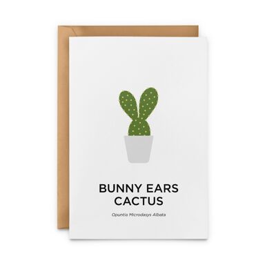 Bunny Ears Cactus Card