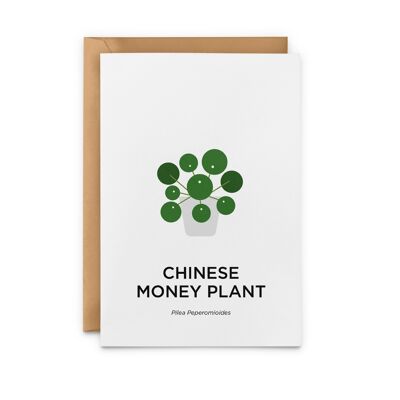 Chinese Money Plant Card