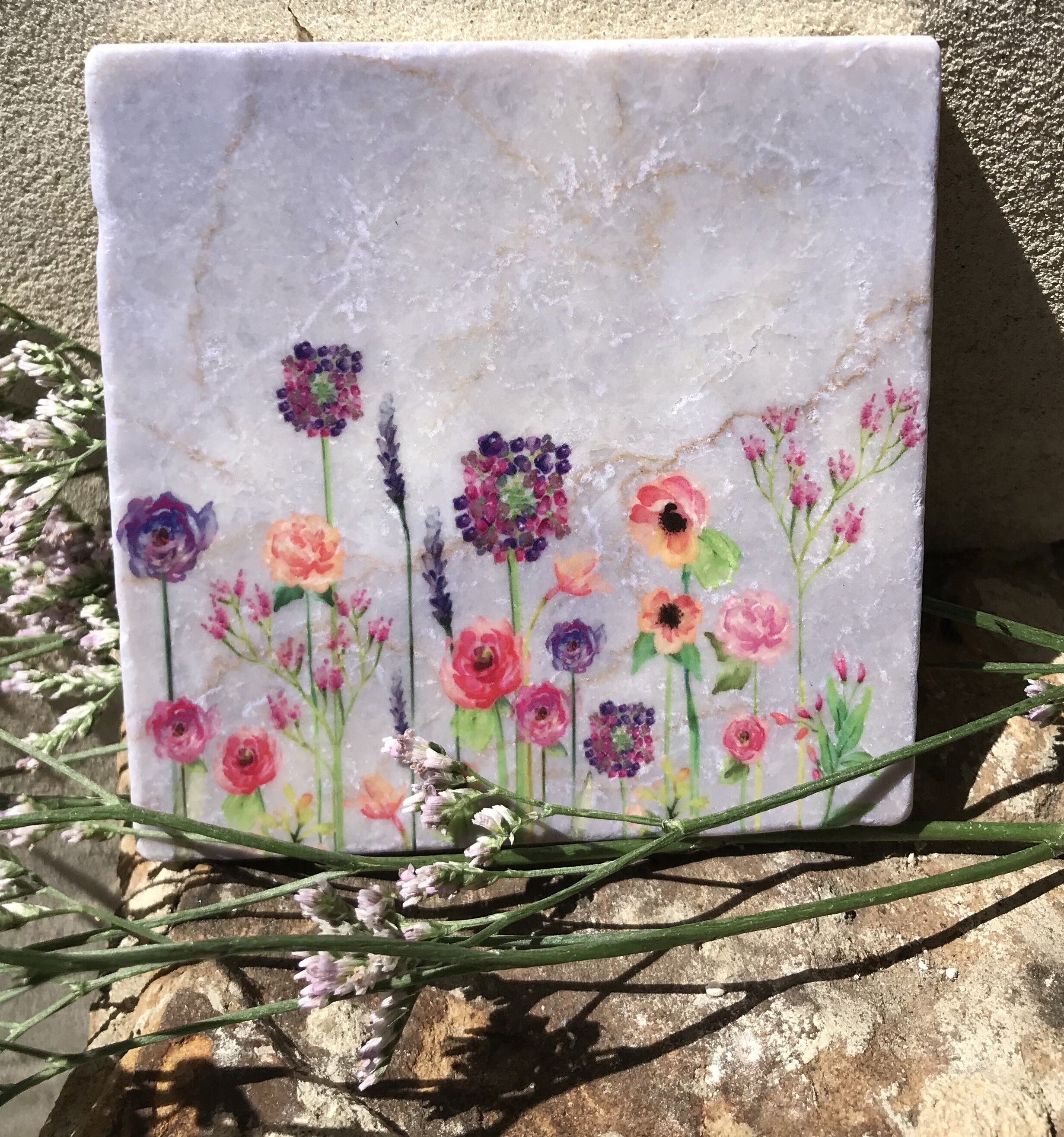 Prado de acuarela azulejo