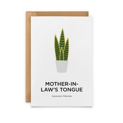 Mother-in-Law's Tongue Card