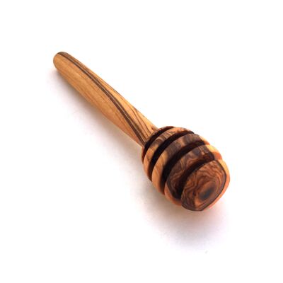 Cucchiaio miele Estrattore miele L. 12 cm realizzato a mano in legno d'ulivo