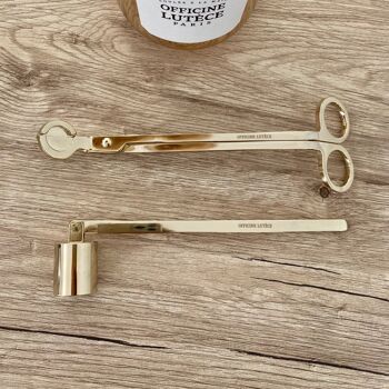 Gold Wick Trimmer and Candle Snuffer