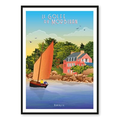 Póster Golfo de Morbihan - Casa Rosada