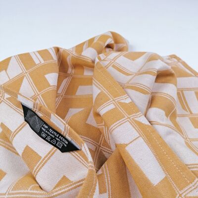 BLOCK WINDOW gold tea towel - STRUCTURE capsule collection