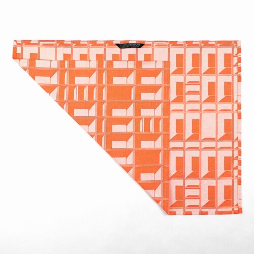 BLOCK WINDOW capucine tea towel - STRUCTURE capsule collection