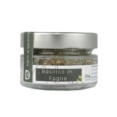 Basil in Leaves 30 g Made in Italy