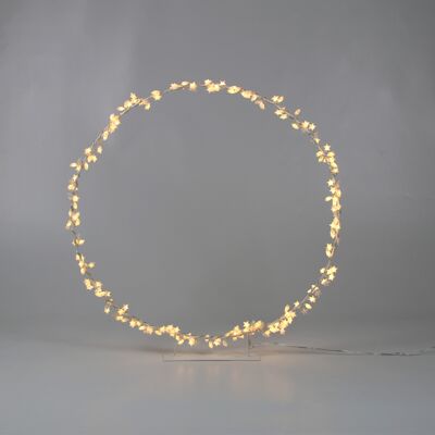 LED Ring am Fuß 120l flash 3D Sterne 40cm