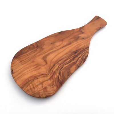 Breakfast board with handle 26 cm made of olive wood