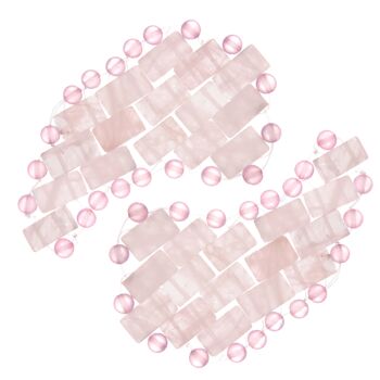 Coussinets oculaires rafraîchissants en quartz rose 2