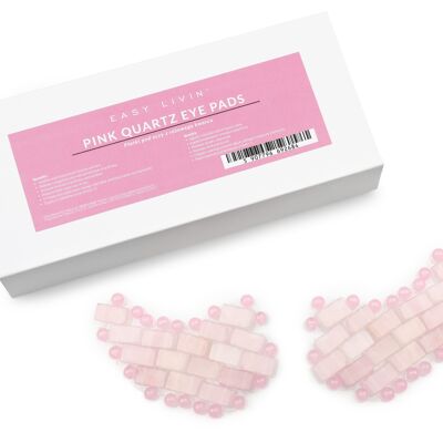 Cooling rose quartz eye pads