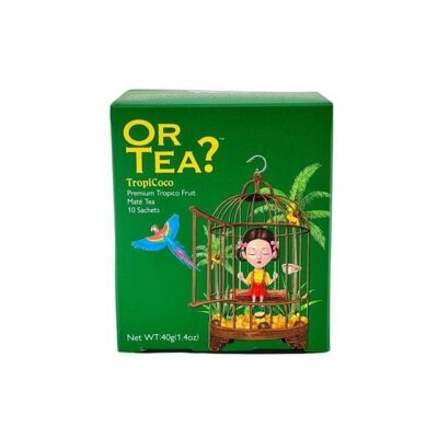 Tropicoco-Premium Fruity Maté Tea - Caja de 10 sobres