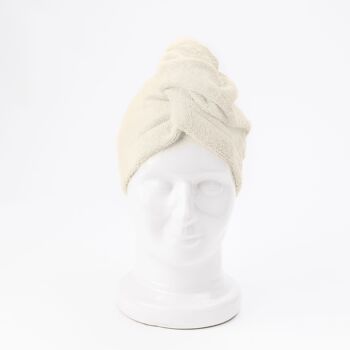 Turban - serviette pour sécher les cheveux en viscose de bambou et algues SeaCELL® OEKO TEX 1