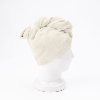 Turban - serviette pour sécher les cheveux en viscose de bambou et algues SeaCELL® OEKO TEX 2