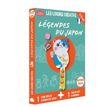Coffret fabrication tirelire chat japonais pour enfant + 1 livre - Kit bricolage/activité enfant en français 1