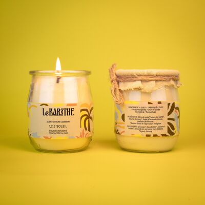 Scented candle, 1,2,3 Soleil