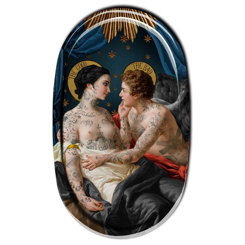 VASSOIO OVALE 55X33CM UNO CONTRO L'ESSERE