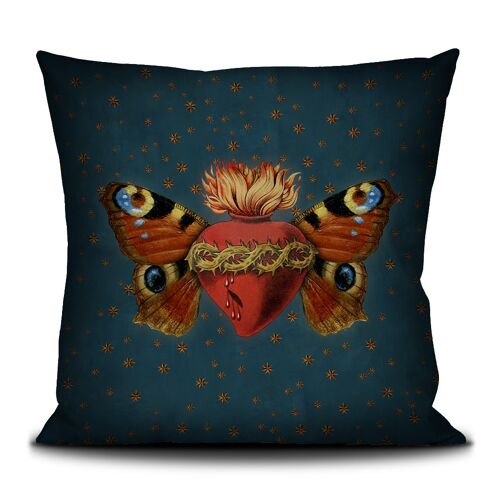 HOUSSE COUSSIN 50X50 PAPILLON SACRE