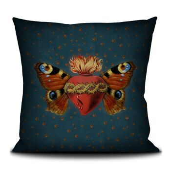 HOUSSE COUSSIN 50X50 PAPILLON SACRE 1