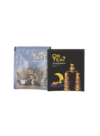 Boîte de sachets Towering Kung Fu - Premium Keeman Congou Zwarte Thee - 10 sachets 4