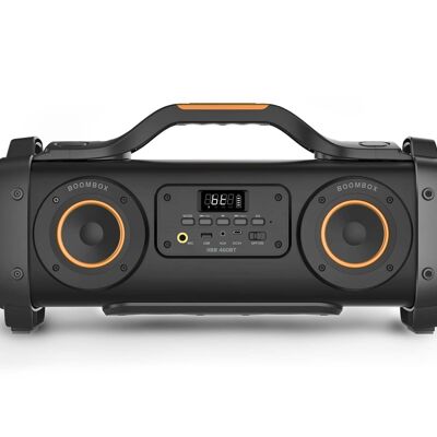 Haut-parleur Bluetooth portable Caliber - Basses supplémentaires - Noir (HBB460BT)