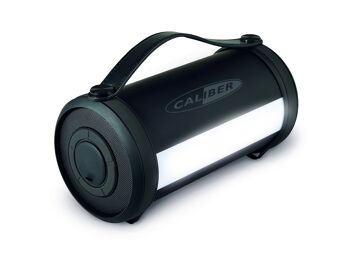 Caliber Enceinte Bluetooth® portable d'extérieur avec éclairage LED et batterie intégrée 1