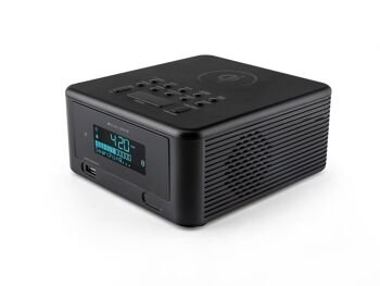 Réveil Calibre HCG010QIDAB-BT avec chargement QI, deux heures d'alarme, DAB+ et Bluetooth 1