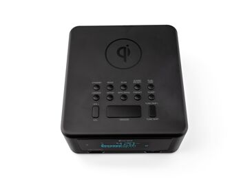Réveil Calibre HCG010QIDAB-BT avec chargement QI, deux heures d'alarme, DAB+ et Bluetooth 4